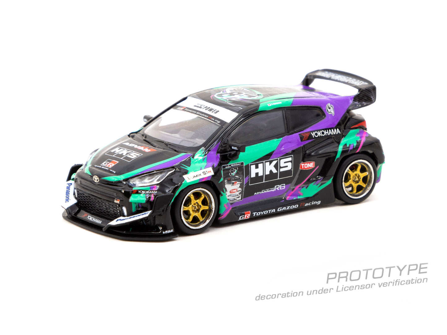 Tarmac Works 1/64 HKS Racing Performer GR YARIS