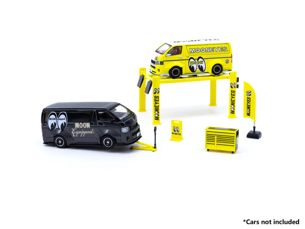 Tarmac Works 1:64 Garage Tools Set Mooneyes*** Stickers included ***