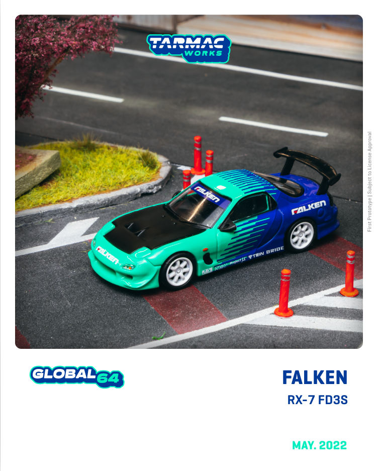 Tarmac Works 1/64 FALKEN RX-7 FD3S