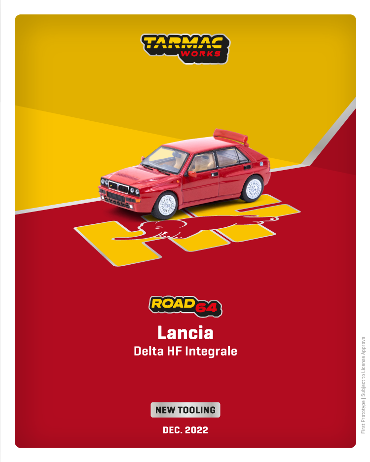 Tarmac Works 1:64 Lancia Delta HF Integrale Red
