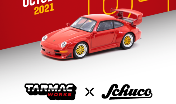 Tarmac Works 1/64 Porsche 911 (993) GT2
Red
