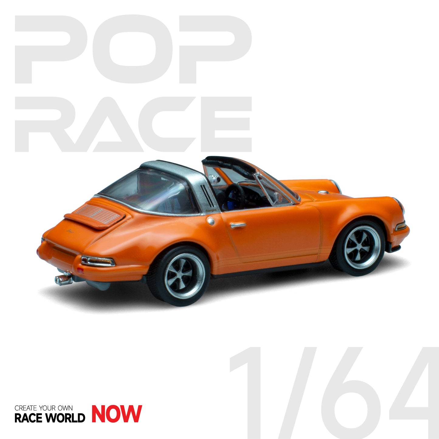 Pop Race 1/64 Singer Targa Orange
