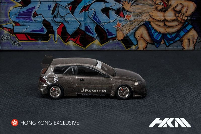 HKM 1/64 Civic EG6 Pandem Rocket Bunny Grey
