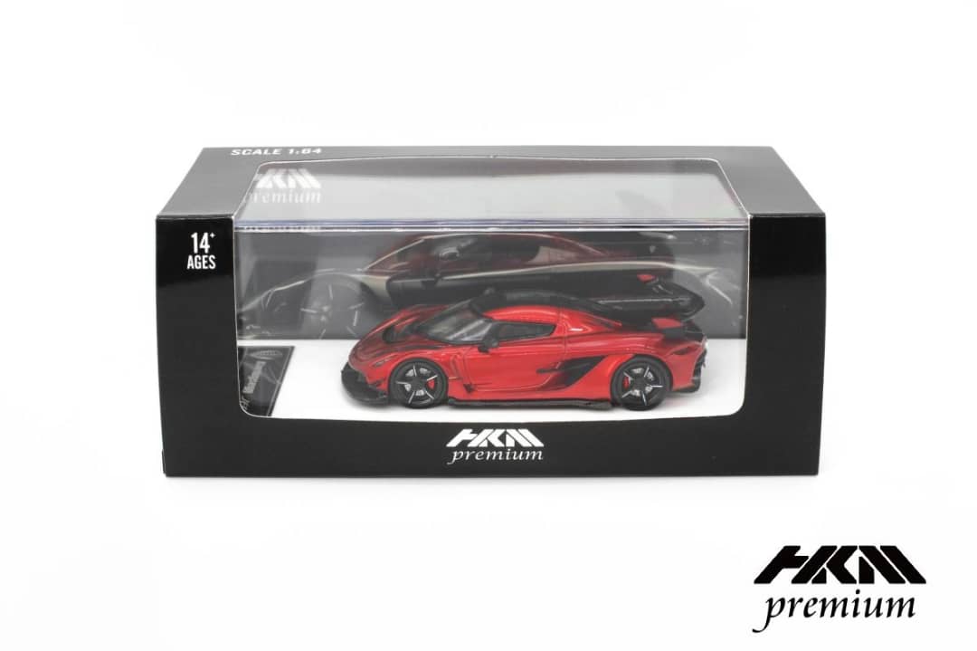 HKM 1/64 Jesko - Cherry Kliff Red