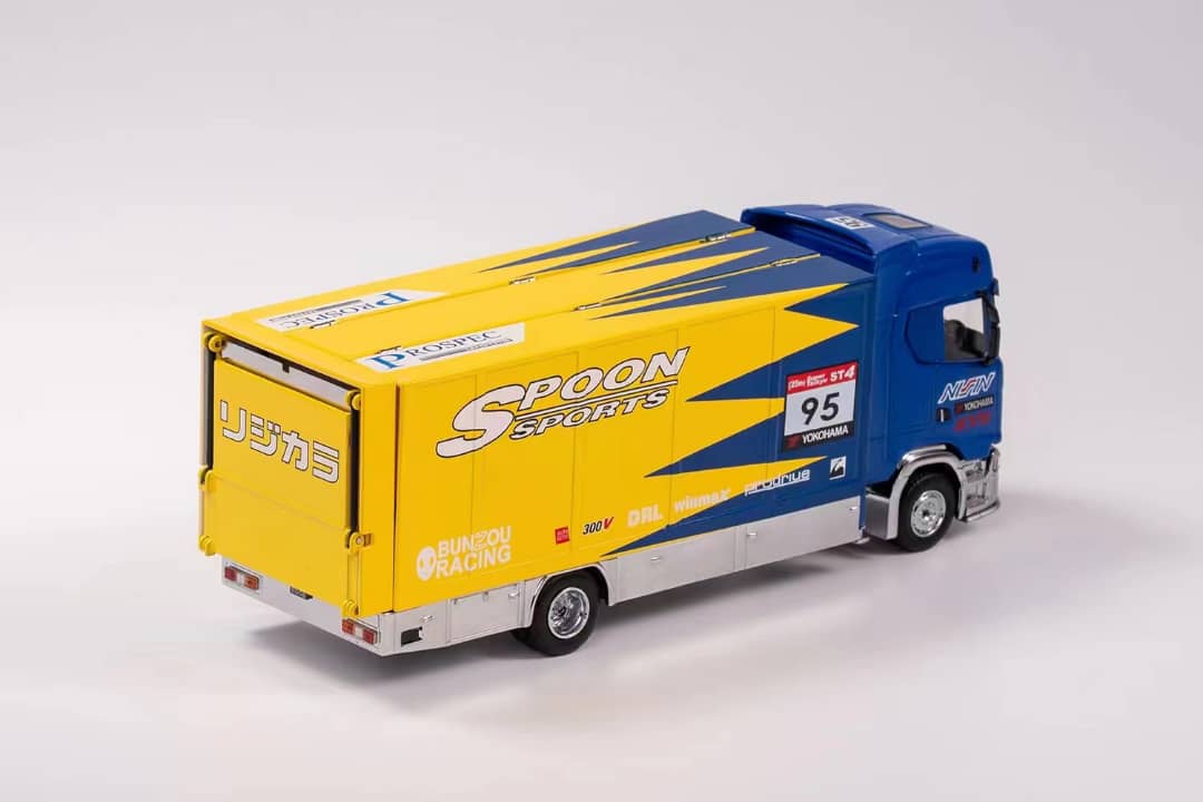 GCD 1/64 S730 Enclosed Double Deck Gull Wing Tow Truck SPOON