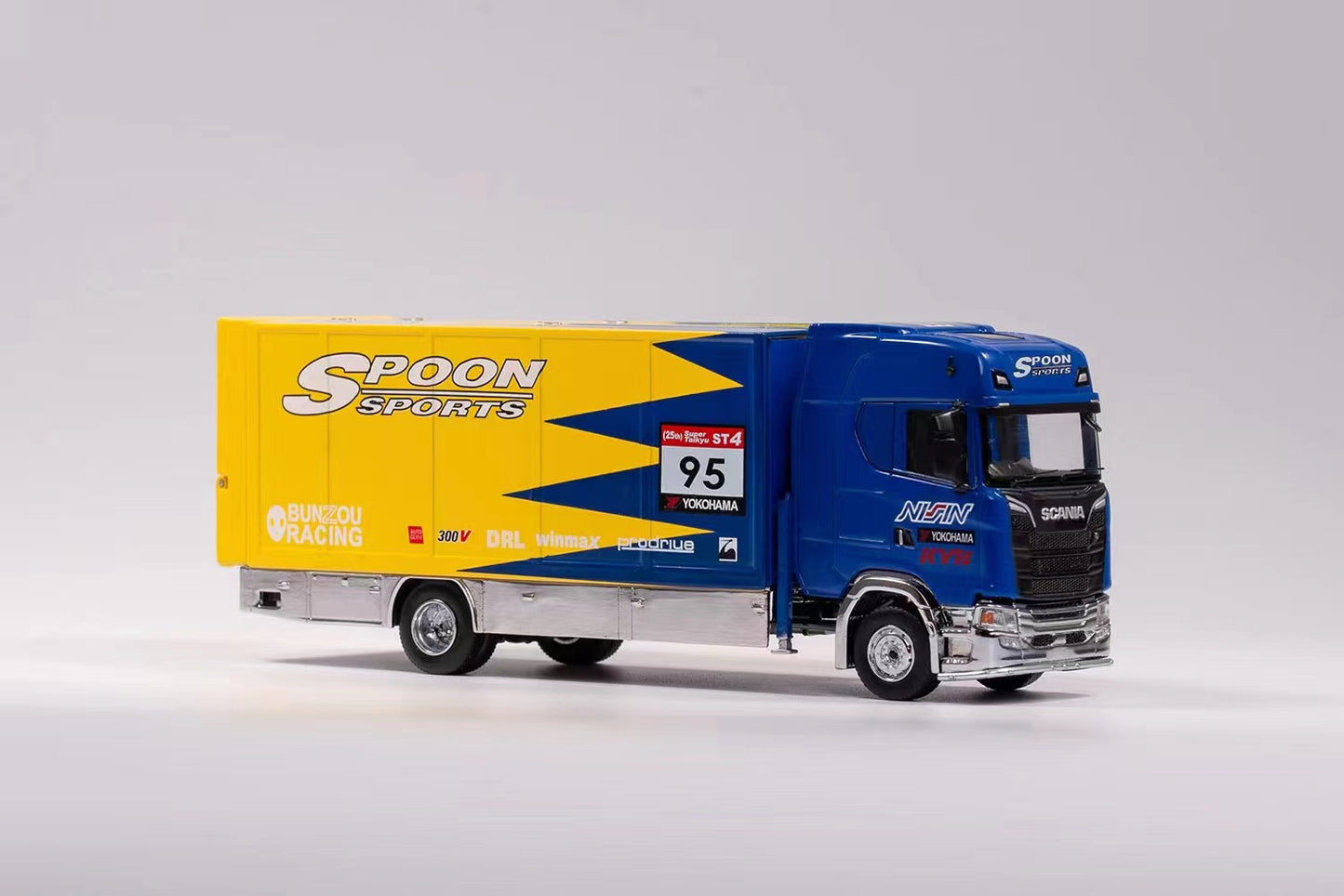 GCD 1/64 S730 Enclosed Double Deck Gull Wing Tow Truck SPOON