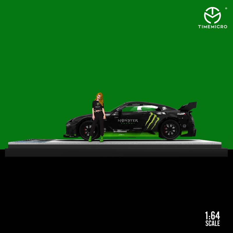 Time Micro 1/64 R35 GTR LB, 3.0 Silhouette 35GT-RR - Monster Livery