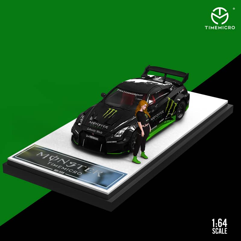 1/64TIMEMODEL R35 3台➕TIMEMICRO 35GT-RR 1/64 Time Micro Nissan GT-R GTR R35 3.0 LBWK (Black with