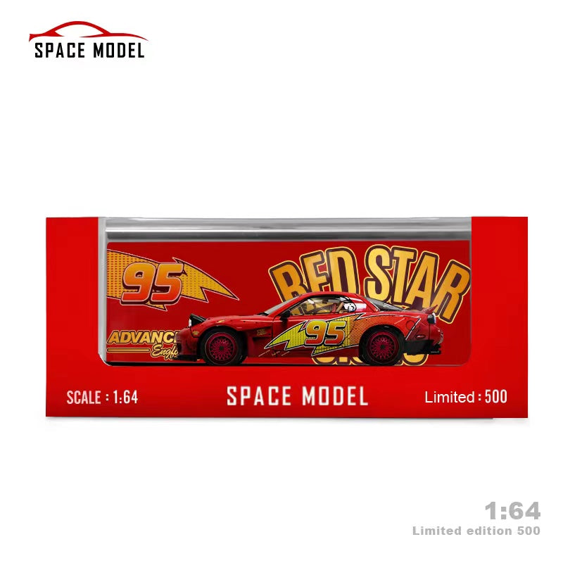 Space Model RX-7 FD3S Pandem Rocket Bunny Red