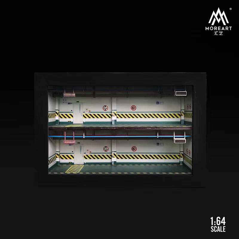 MoreArt 1:64 Double Storey Car Park with Switch Light