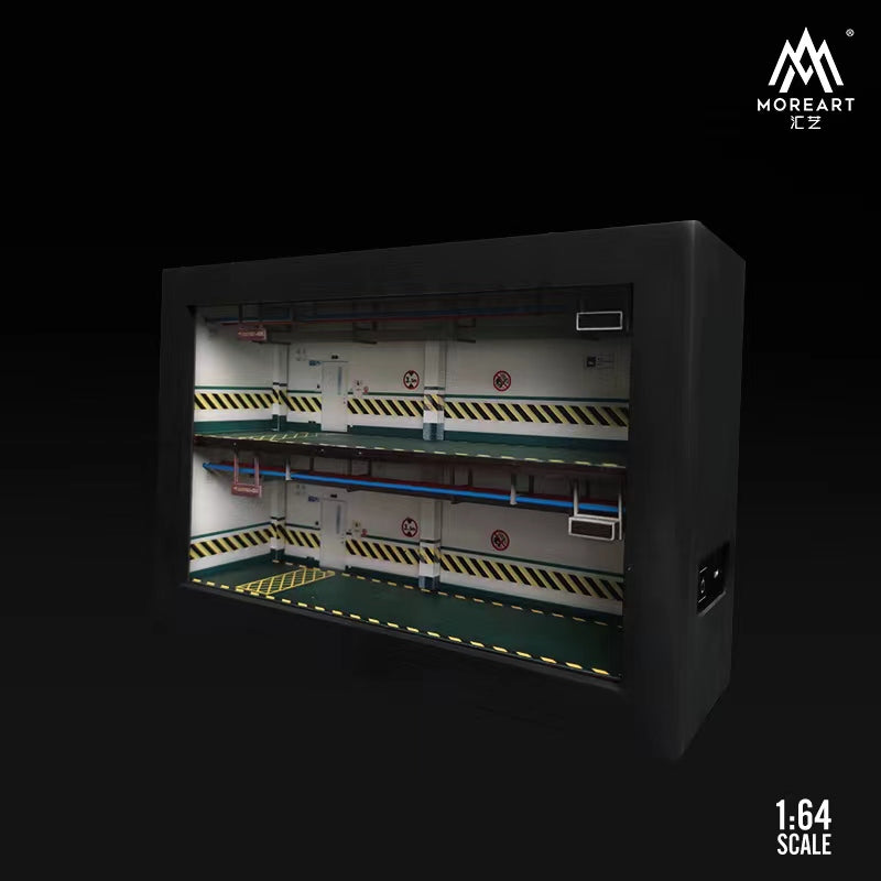 MoreArt 1:64 Double Storey Car Park with Switch Light