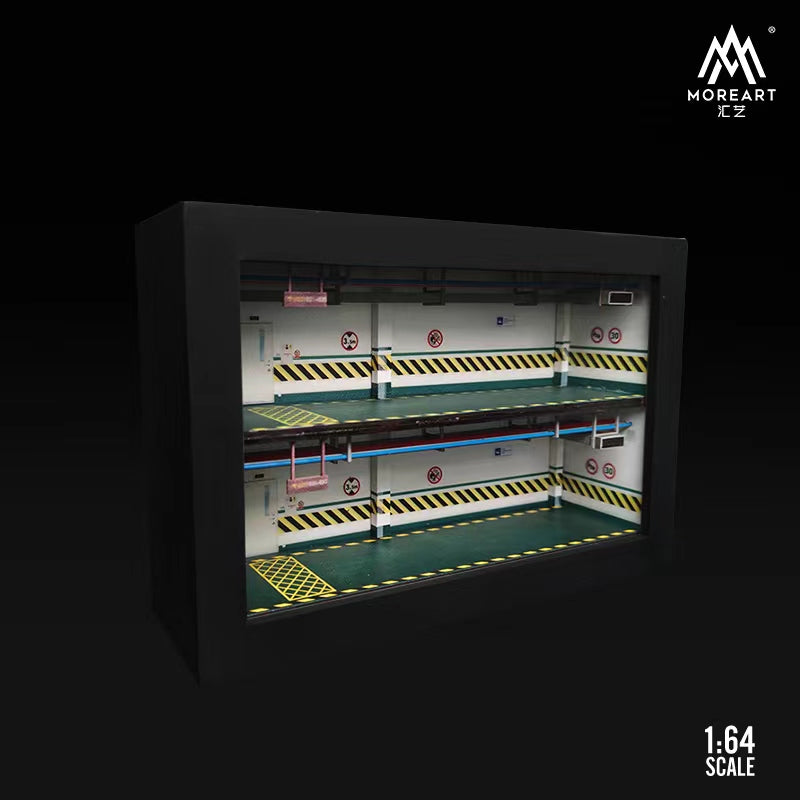 MoreArt 1:64 Double Storey Car Park with Switch Light