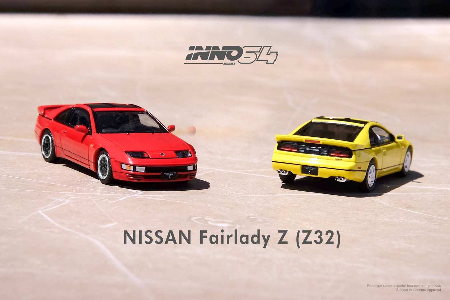 Inno64 1:64 NISSAN FAIRLADY Z (Z32) Aztec Red With Extra Wheels