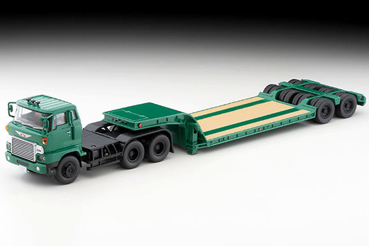 Tomica Limited Vintage 1/64 LV-N173b HINO HH341 Heavy Equipment Transport Trailer Green