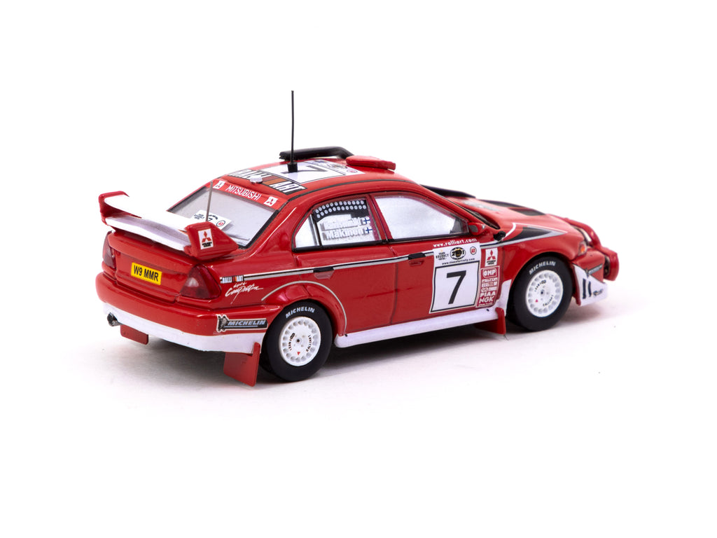 Tarmac Works 1/64 Mitsubishi Lancer Evolution 6.5
Safari Rally 2001 Winner
Tommi Mäkinen / Risto Mannisenmäki