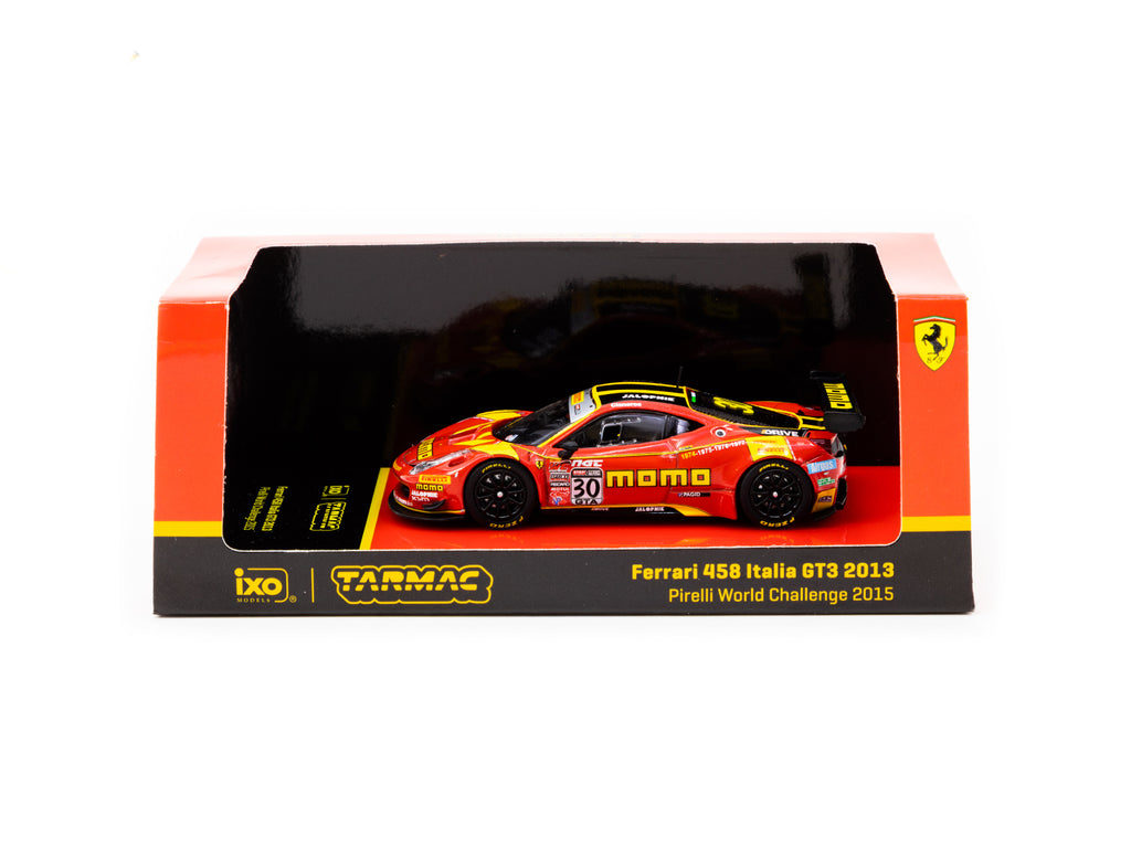 Tarmac Works x ixo 1/64 Ferrari 458 Italia GT3 Pirelli World Challenge 2015 H. Cisneros