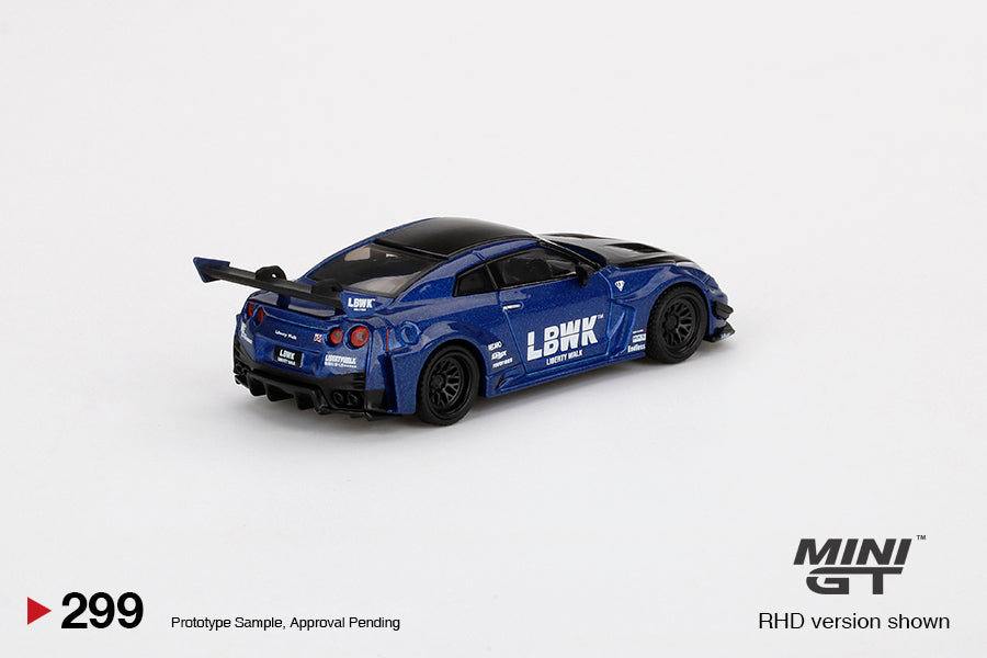 Mini GT 1:64 LB-Silhouette WORKS GT NISSAN 35GT-RR Ver.2 LBWK Blue ***in clamshell blisters***