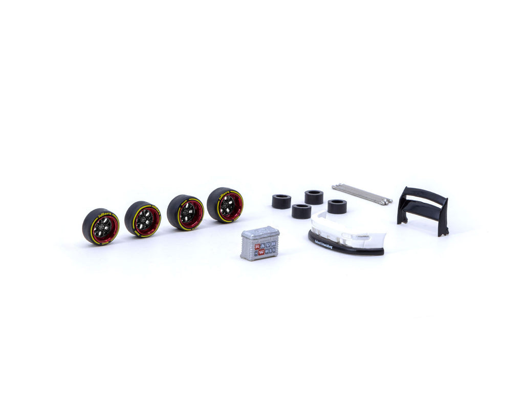 Tarmac Works 1/64 AL13 Wheels DC 003  Red / Black