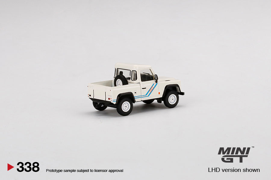 Mini GT 1:64 Mijo Land Rover Defender 90 Pickup White ***in clamshell blisters***