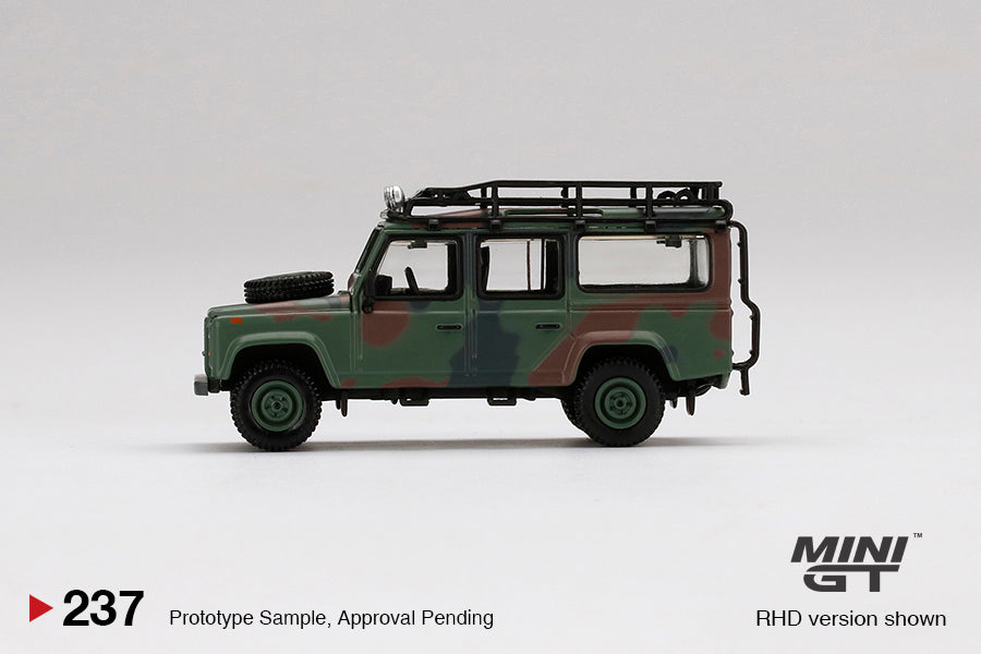 Mini GT 1:64 Hong Kong Exclusive Land Rover Defender 110 Military Camouflage (in Box Packaging)