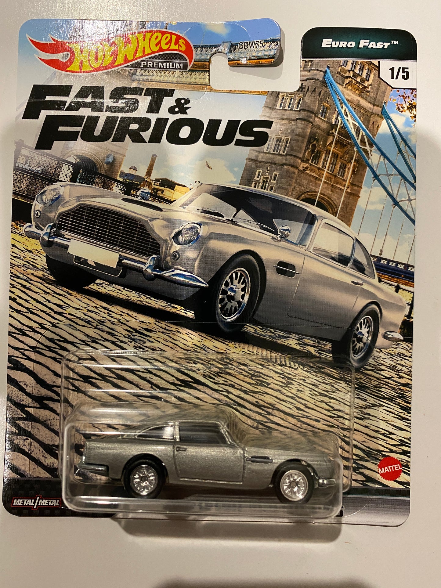 Hot Wheels 1/64 Fast and Furious Euro Fast "K " case (set of 5)