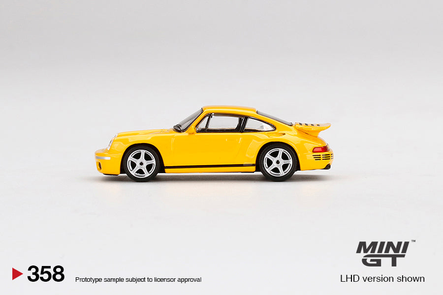 Mini GT 1/64 RUF CTR Anniversary (Blossom Yellow) ***in clamshell blisters***