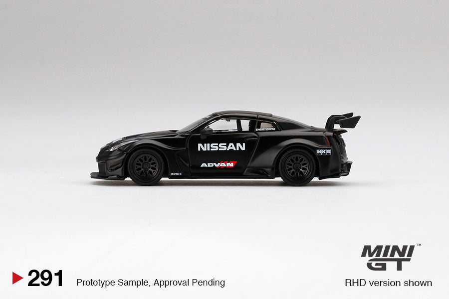 Mini GT 1:64 LB-Silhouette Works GT Nissan 35GT RR Ver2 ADVAN Matte Black ***in clamshell blisters***