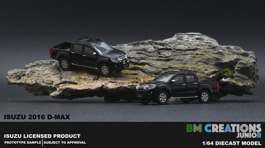 BM Creations 1:64 ISUZU 2016 D-MAX Black RHD