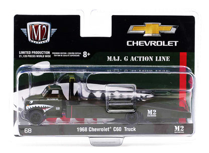M2 Machines 1/64 MAJ. G Action Line - 1968 Chevrolet C60 Ramp Truck Auto-Hauler Hobby Exclusive Release S01