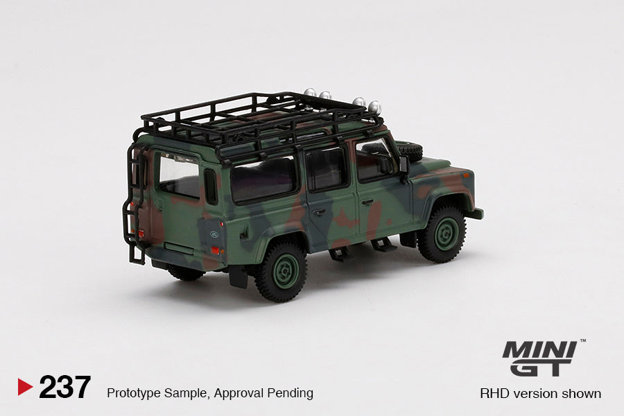 Mini GT 1:64 Hong Kong Exclusive Land Rover Defender 110 Military Camouflage (in Box Packaging)