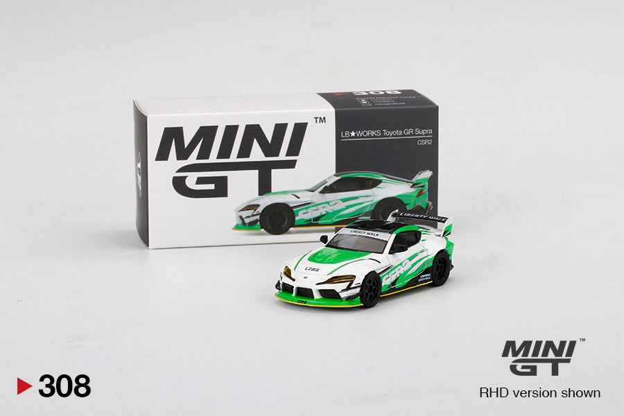 Mini GT 1:64 LB★WORKS Toyota GR Supra CSR2 ***in clamshell blisters***