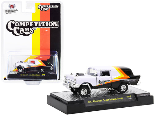 M2 1:64 Hobby Exclusive Gasser 1957 Chevrolet Sedan Delivery Competition Cams