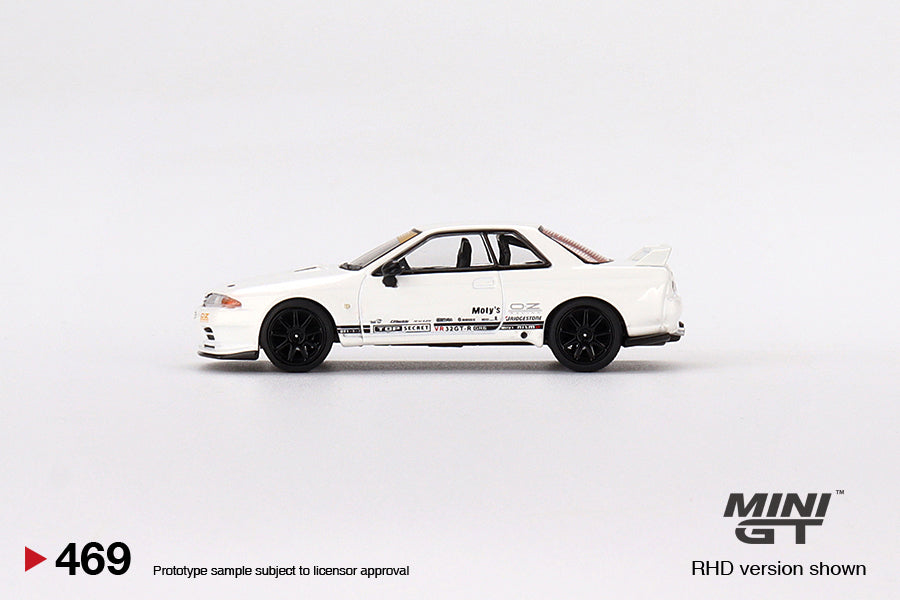Mini GT 1/64 Top Secret Nissan GT-R VR32 White