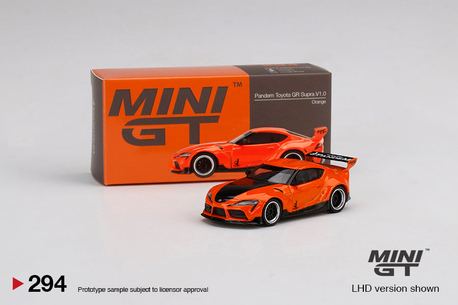 Mini GT 1:64 Mijo Exclusive Pandem Toyota GR Supra Orange ***in clamshell blisters***