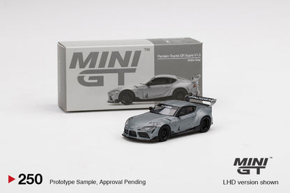 Mini GT 1:64 Mijo Exclusive Pandem Toyota GR Supra V1.0 Matte Grey Limited Edition ***in clamshell blisters***