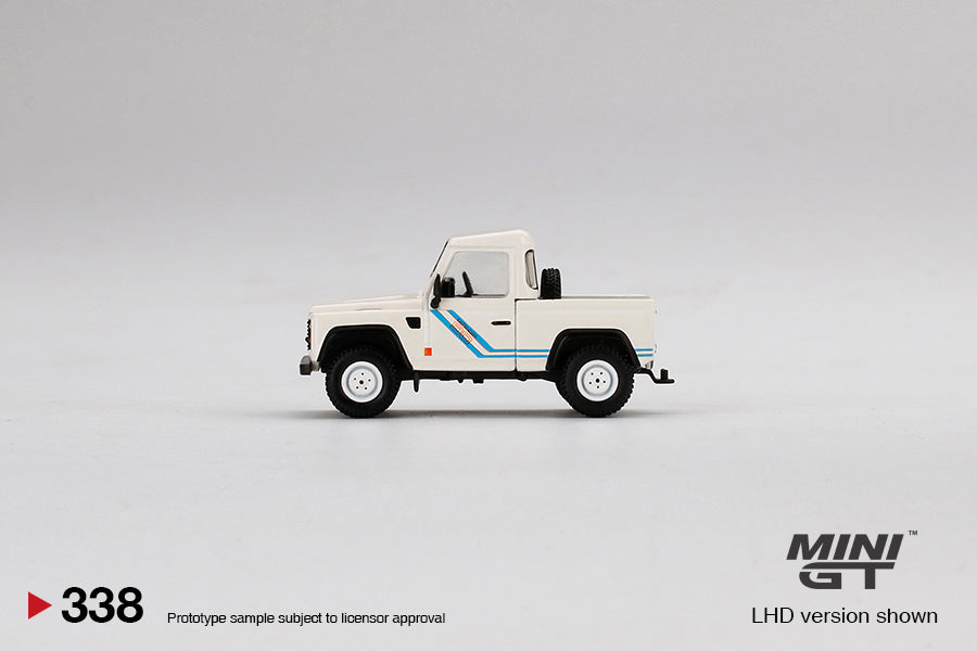 Mini GT 1:64 Mijo Land Rover Defender 90 Pickup White ***in clamshell blisters***