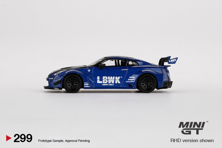 Mini GT 1:64 LB-Silhouette WORKS GT NISSAN 35GT-RR Ver.2 LBWK Blue ***in clamshell blisters***