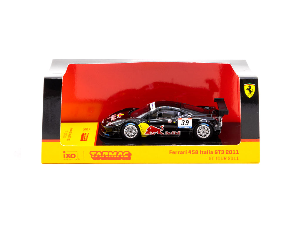 Tarmac Works x ixo 1/64 Ferrari 458 Italia GT3 GT TOUR 2011 (Red Bull) - S.Loeb / B. Hernandez