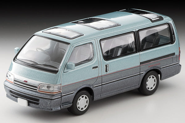 Tomytec 1/64 LV-N208c TOYOTA HIACE WAGON Super Custom Light Blue/Deep Blue