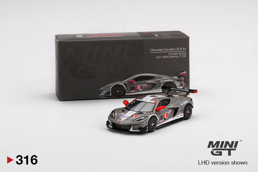 Mini GT 1/64 Chevy Corvette C8.R #4 2021 IMSA Sebring 12Hr ***in clamshell blisters***
