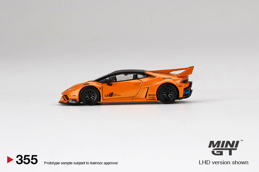 Mini GT 1/64 LB★WORKS Lamborghini Huracán GT Arancio Borealis Orange ***in clamshell blisters***
