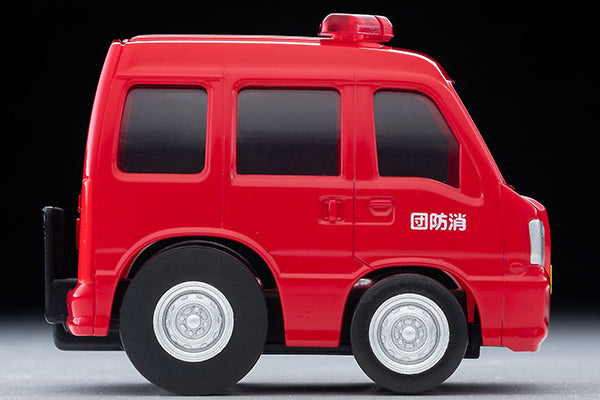 Tomica Limited Vintage 1/64 QS-04b SUBARU SAMBAR Van Fire Chief's Vehicle