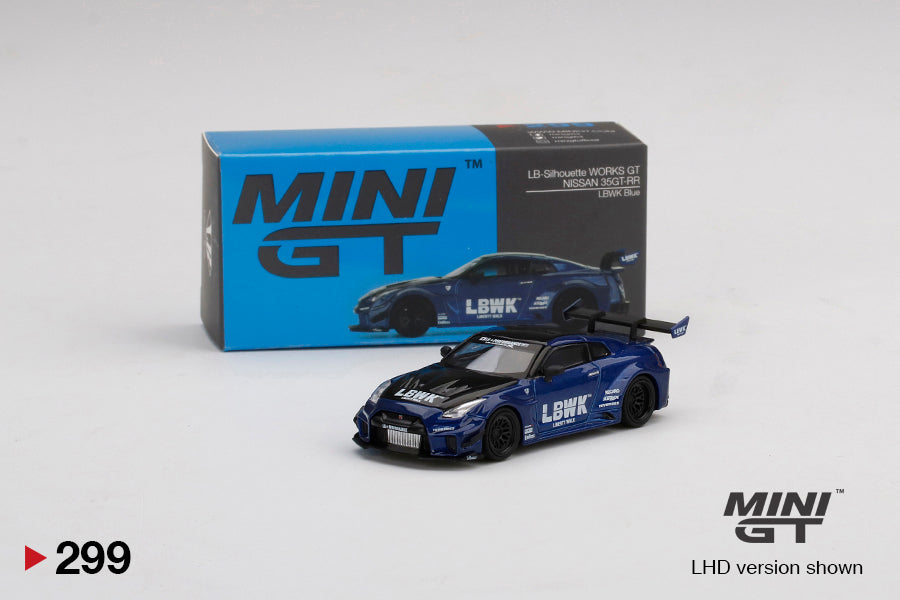 Mini GT 1:64 LB-Silhouette WORKS GT NISSAN 35GT-RR Ver.2 LBWK Blue ***in clamshell blisters***