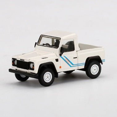 Mini GT 1:64 Mijo Land Rover Defender 90 Pickup White ***in clamshell blisters***