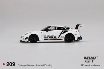 Mini GT 1:64 MiJo Exclusives LB-Silhouette WORKS GT NISSAN 35GT-RR Ver.2 White LBWK ***in clamshell blisters***