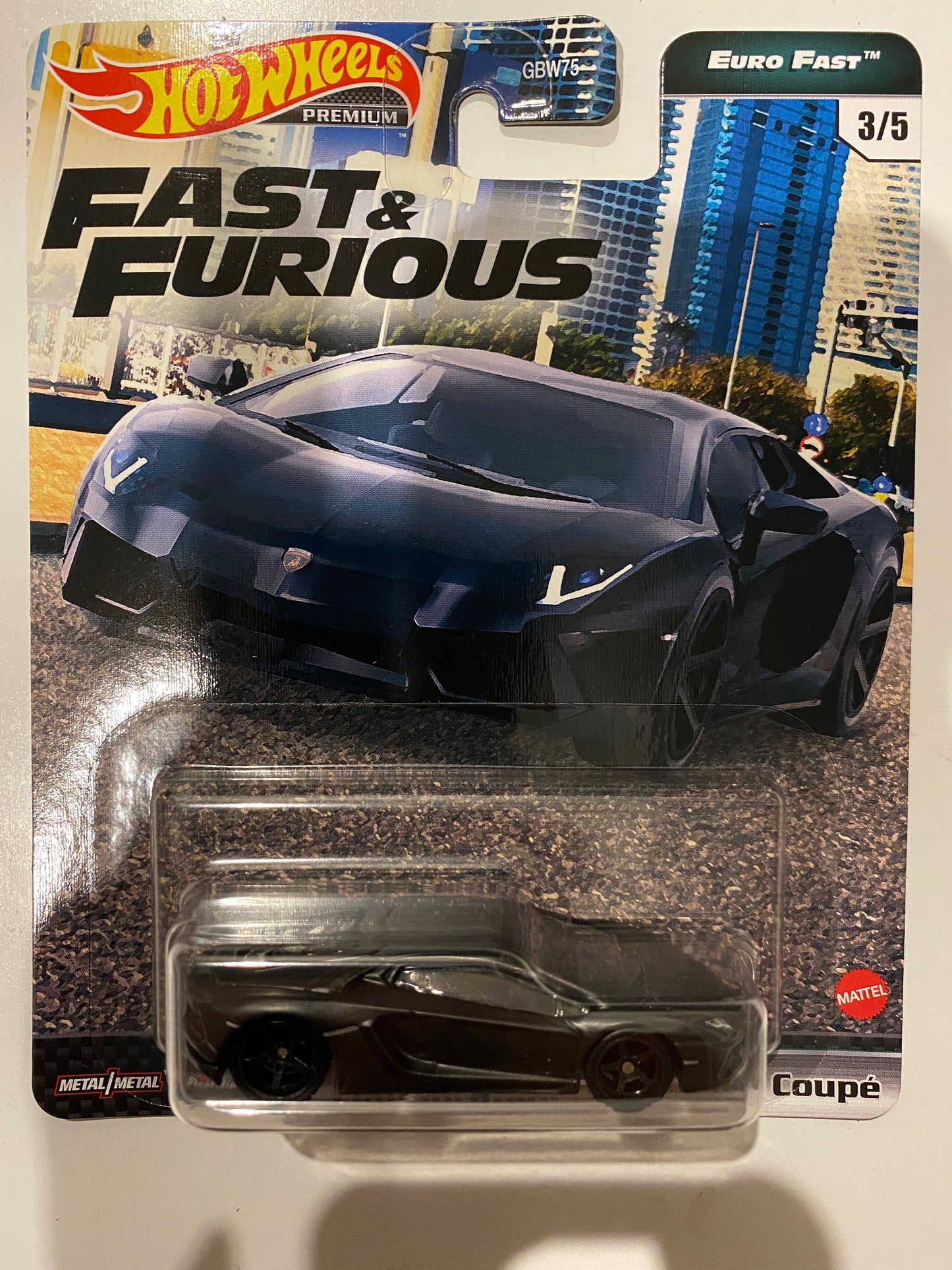 Hot Wheels 1/64 Fast and Furious Euro Fast "K " case (set of 5)