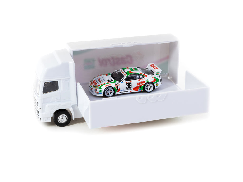 Tarmac Works 1/64 Toyota Supra GT JGTC 1995 M. Sekiya / M. Krumm (truck packaging)
