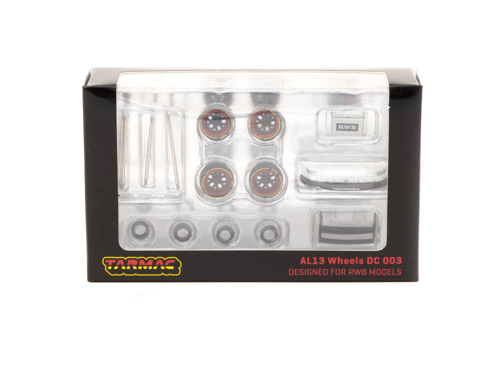 Tarmac Works 1/64 AL13 Wheels DC 003  Red / Black