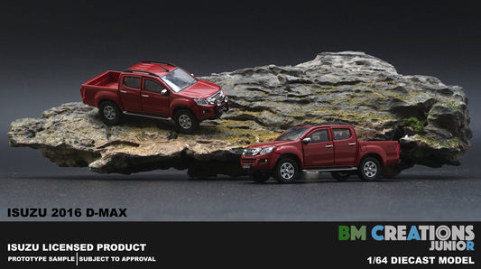 BM Creations 1:64 ISUZU 2016 D-MAX Orange Red RHD