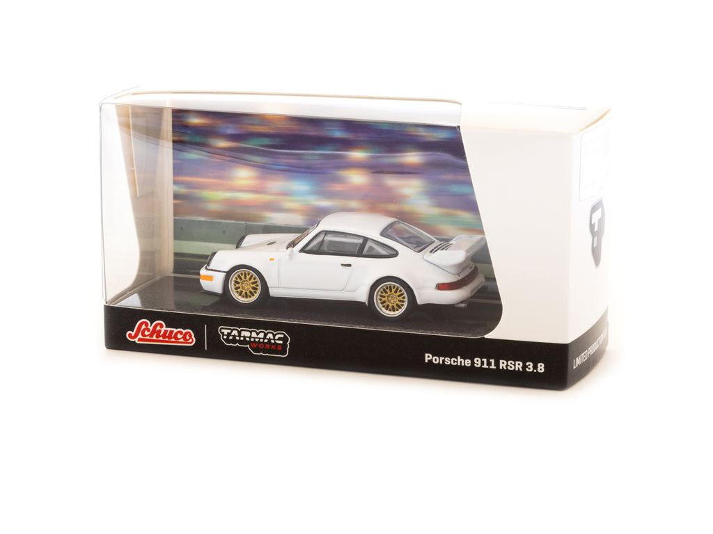 Tarmac Works x Schuco 1/64 Porsche 911 RSR 3.8 White